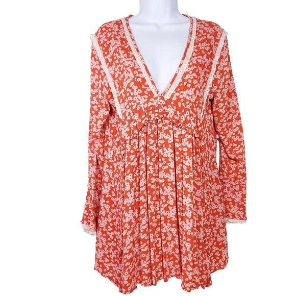 Free People Dresses & Skirts - Y2K Free People Cottagecore Fairy Whimsy Babydoll Mini Oversize Dress /Top Small